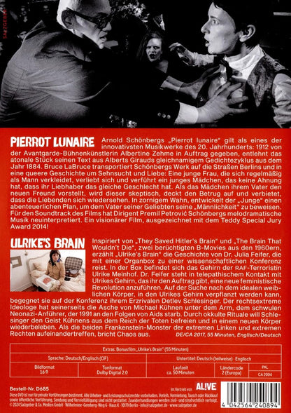 LABRUCE, BRUCE - PIERROT LUNAIRE + BONUSFILM ULRIKE¿S BRAIN