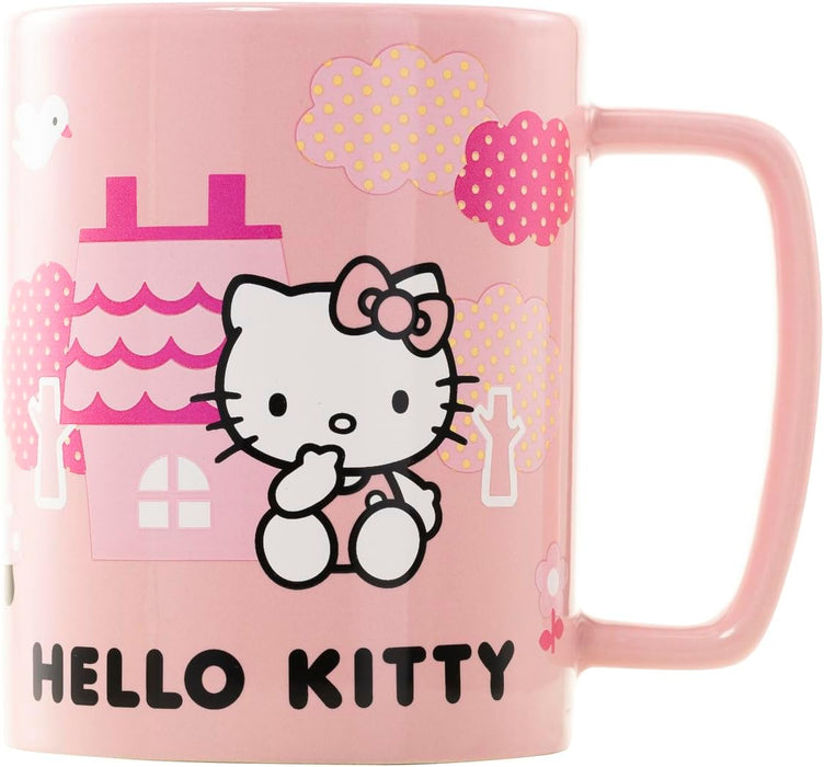 Hello-Kitty-Tasse Mit Pelzigem Band, 440 Ml