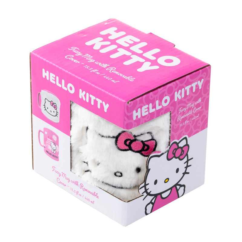 Hello-Kitty-Tasse Mit Pelzigem Band, 440 Ml