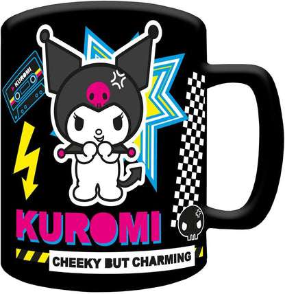 Pyramid International KUROMI FUZZY MUG - Stylish Kuromi Design, Suitable for Hot or Cold Beverages, Comfortable Grip, Great Gift for Kuromi Fans, Durable and Microwave Safe