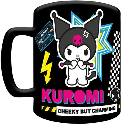 Pyramid International KUROMI FUZZY MUG - Stylish Kuromi Design, Suitable for Hot or Cold Beverages, Comfortable Grip, Great Gift for Kuromi Fans, Durable and Microwave Safe