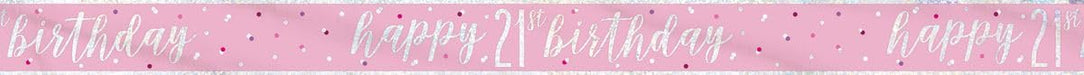 Unique Party: Glitz Pink 21 Prism Bnnr-9Ft