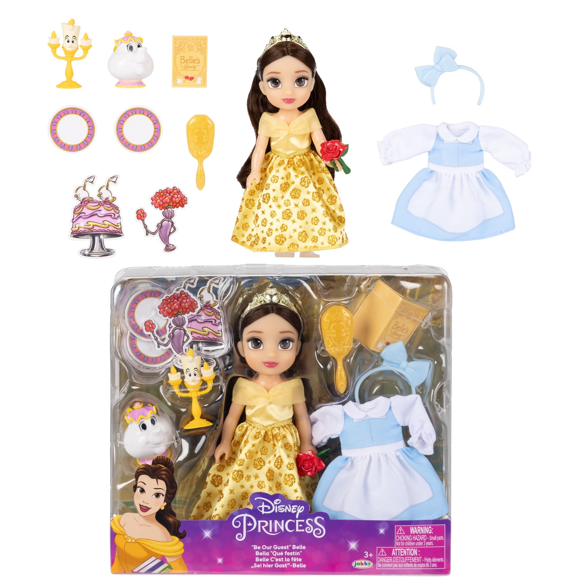Disney Princess Be Our Guest Belle Doll (15cm.
