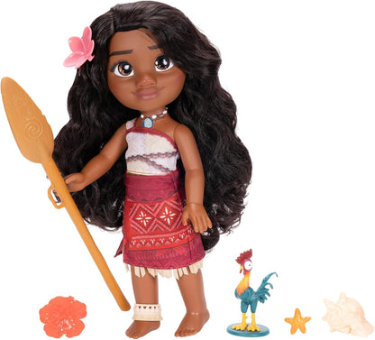 Moana 2 Disney’s My Singing Friend Moana Doll & Heihei Figure by Jakks Pacific, Stands 14” / 36 cm Tall, Officially Licensed by Disney, Great Gift for Disney’s Fans, Suggested for Ages 3+