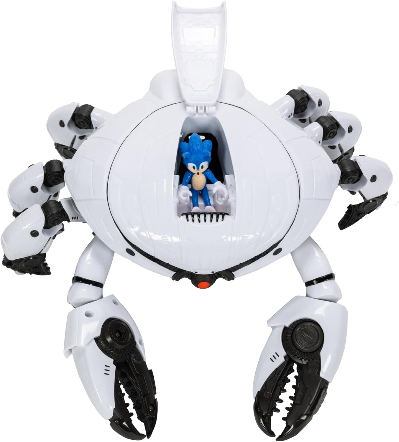 Sonic 3 The Hedgehog - Sega Officiële Licentie - Boxed Set Sonic en Crab Robot Gelede Actie Figuren - Trapdoor - Tanggrepen - Verzamelobject - Vanaf 3 Jaar Oud