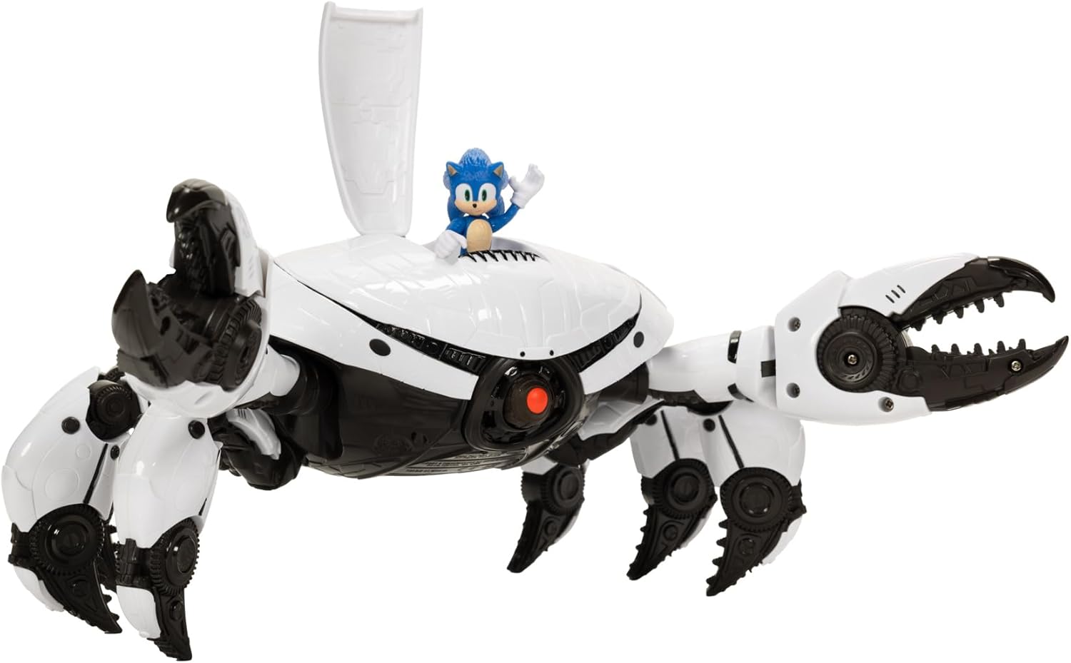 Sonic 3 The Hedgehog - Sega Officiële Licentie - Boxed Set Sonic en Crab Robot Gelede Actie Figuren - Trapdoor - Tanggrepen - Verzamelobject - Vanaf 3 Jaar Oud