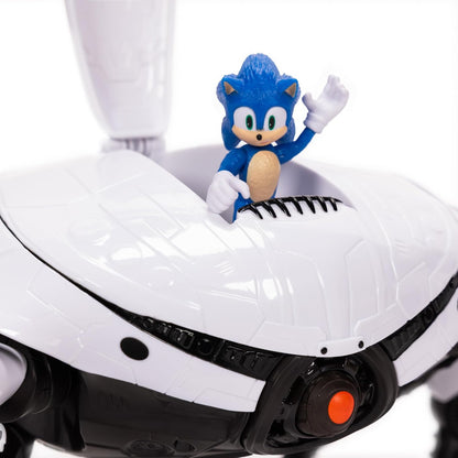 Sonic 3 The Hedgehog - Sega Officiële Licentie - Boxed Set Sonic en Crab Robot Gelede Actie Figuren - Trapdoor - Tanggrepen - Verzamelobject - Vanaf 3 Jaar Oud