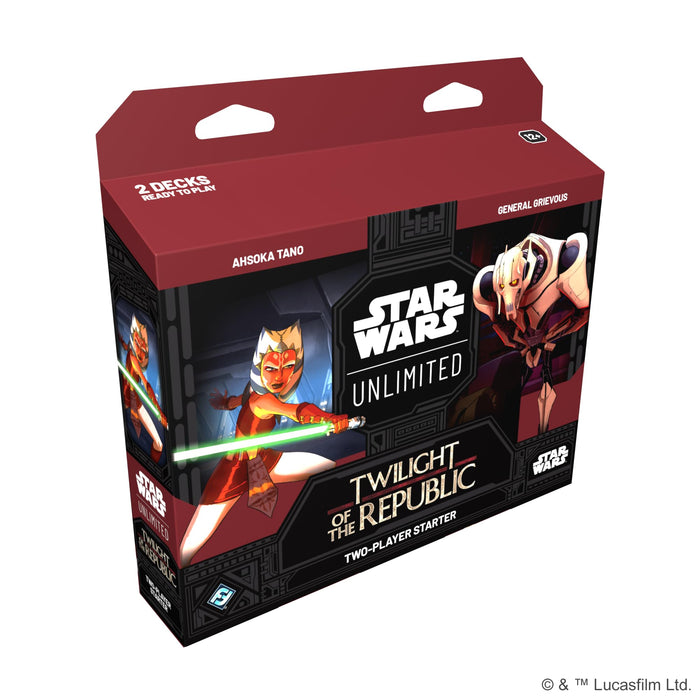 Fantasy Flight Games Star Unlimited TCG Twilight of Republic Starter Set-Master The Clone Wars Trading Card Game for Kids and Adults, Ages 12+, 2 Players, 20 Min Playtime, Made by (SWH0303EN