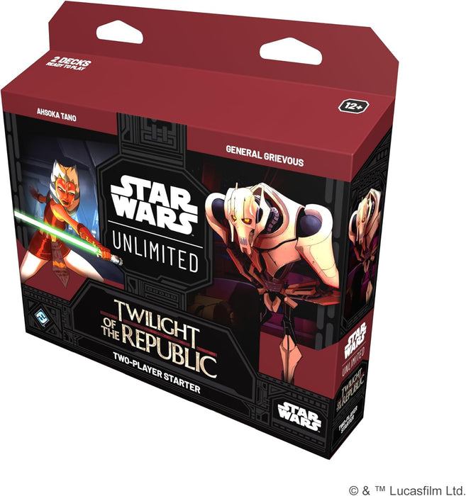 Fantasy Flight Games Star Unlimited TCG Twilight of Republic Starter Set-Master The Clone Wars Trading Card Game for Kids and Adults, Ages 12+, 2 Players, 20 Min Playtime, Made by (SWH0303EN