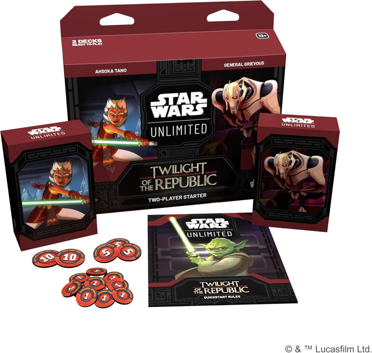 Fantasy Flight Games Star Unlimited TCG Twilight of Republic Starter Set-Master The Clone Wars Trading Card Game for Kids and Adults, Ages 12+, 2 Players, 20 Min Playtime, Made by (SWH0303EN