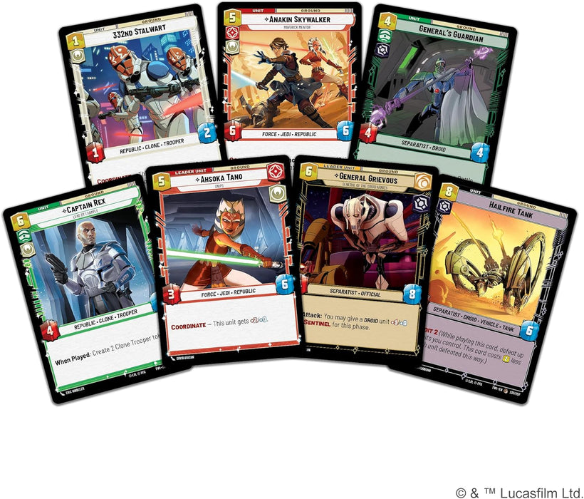 Fantasy Flight Games Star Unlimited TCG Twilight of Republic Starter Set-Master The Clone Wars Trading Card Game for Kids and Adults, Ages 12+, 2 Players, 20 Min Playtime, Made by (SWH0303EN