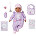 Baby Annabell Active Leah 706640-43cm Doll with Soft Cuddly Body and Realistic Features & Sounds - Includes Clothing & Accessories - Require 3 AAA Batteries (Not Included) - For Kids From 3+ Years