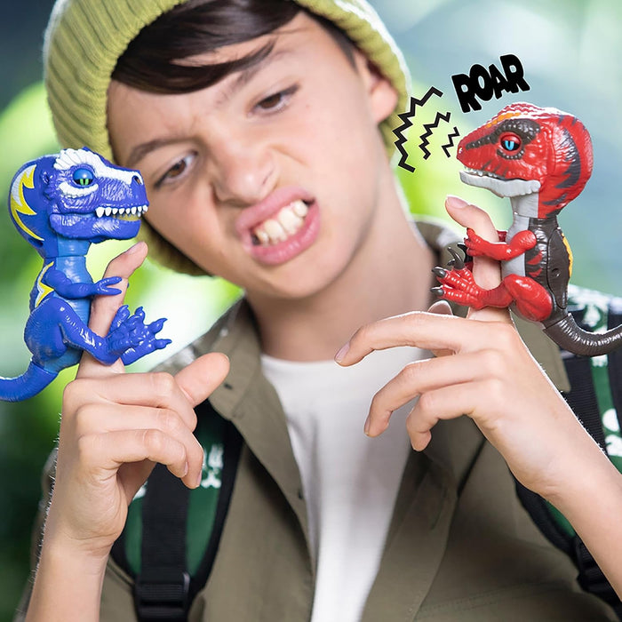 Untamed Roaring Dinos Interactive T-Rex, Cobalt (Blue), 40+ Sounds and Reactions, Dinosaur Responds to Touch (Ages 5+)