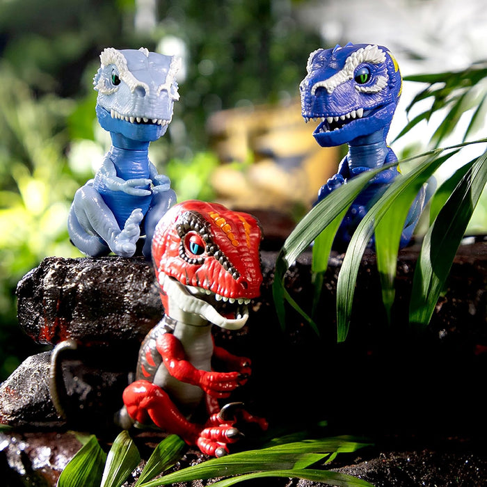 Untamed Roaring Dinos Interactive T-Rex, Cobalt (Blue), 40+ Sounds and Reactions, Dinosaur Responds to Touch (Ages 5+)