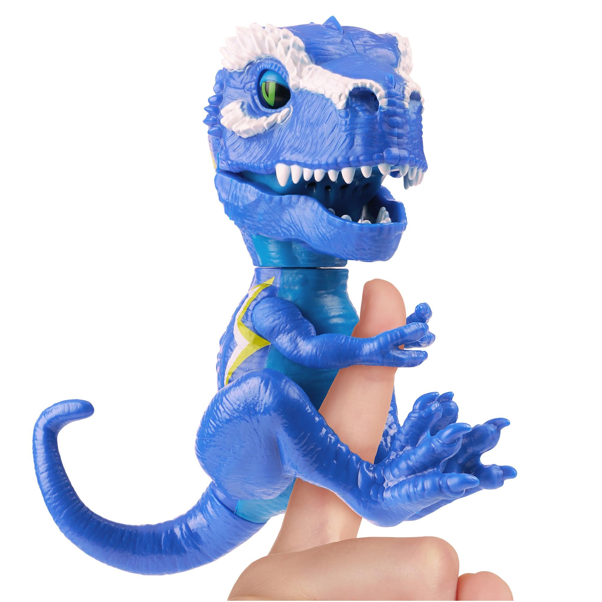 Untamed Roaring Dinos Interactive T-Rex, Cobalt (Blue), 40+ Sounds and Reactions, Dinosaur Responds to Touch (Ages 5+)
