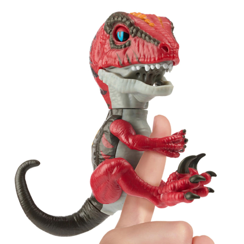 Untamed Roaring Dinos Interactive Raptor, Slash (Red), 40+ Sounds and Reactions, Dinosaur Responds to Touch (Ages 5+