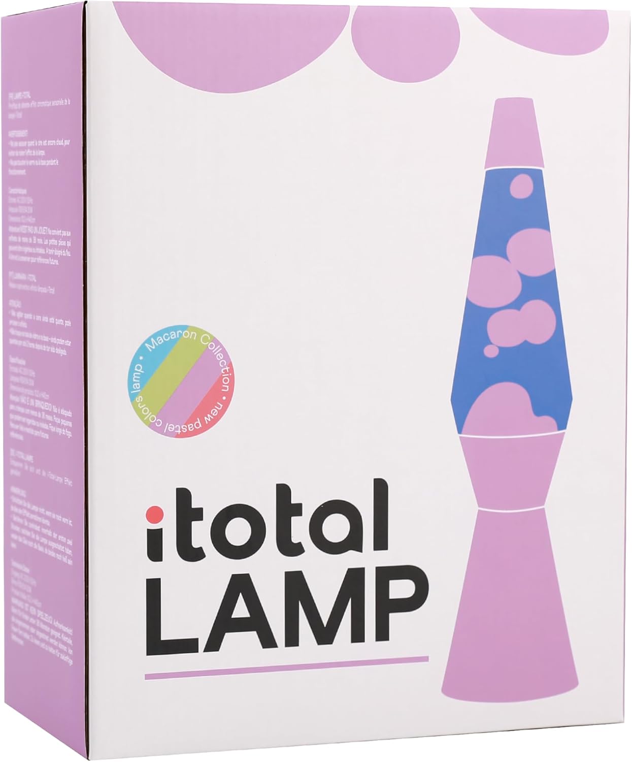 I-TOTAL - Lavalampe mit Glühbirne zum Erwärmen des Wachses (BASIS VIOLETT WACHS VIOLETT