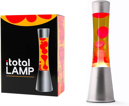 I-TOTAL® - Lavalamp Magma/40 cm (zilver geel/rood