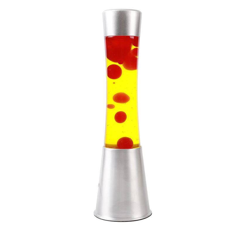 I-TOTAL® - Lavalamp Magma/40 cm (zilver geel/rood