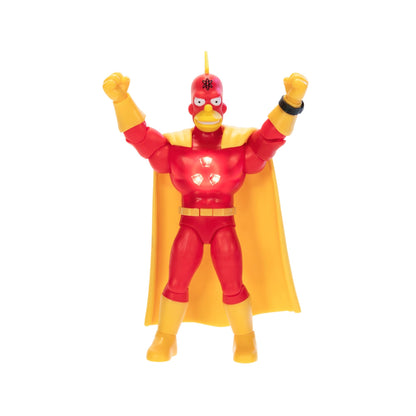 The Simpsons 12.7cm Premium Radioactive Man Collectable Action Figure by JAKKS Pacific, Articulated Action Figure with Light Up Chest, Collector's Display Packaging