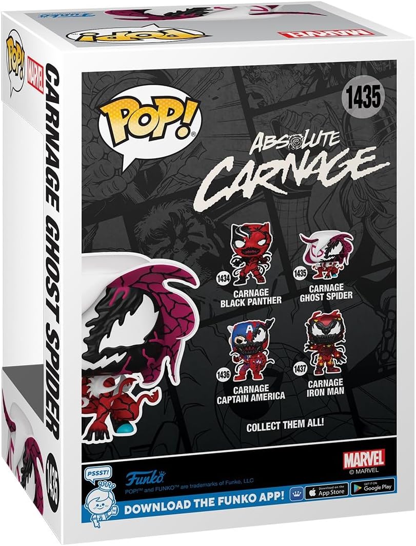 Funko Pop! Marvel: Carnageized - Ghost Spider - Marvel Comics - Collectable Vinyl Figure - Gift Idea - Official Merchandise - Toys for Kids & Adults - Comic Books Fans - Model Figure for Collectors