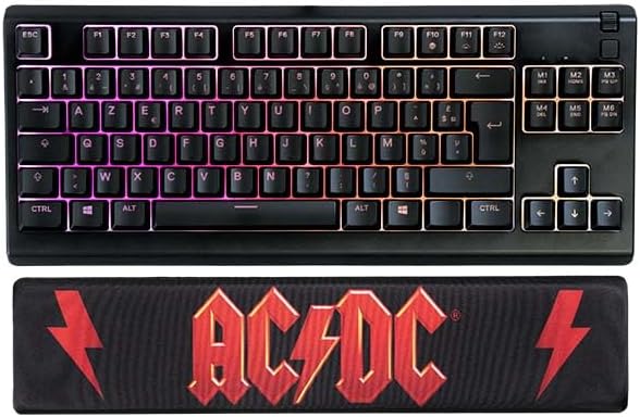 Subsonic AC/DC Wrist Rest Memory Foam, Ergonomic Design Licensed AC/DC Merchandise