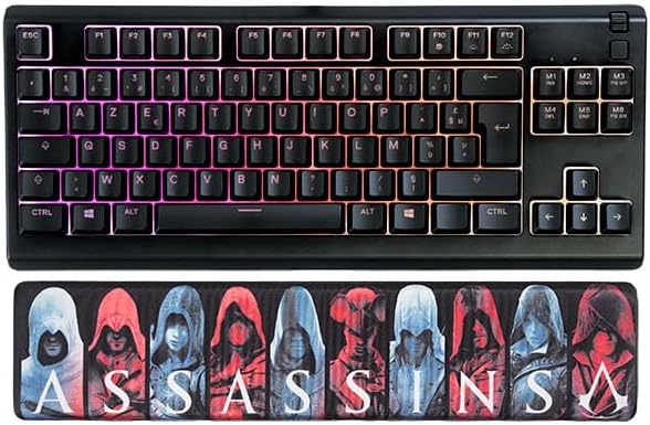 Subsonic Assassin's Creed Shadow Wrist Rest Memory Foam, Ergonomic Design Licensed Assassin's Creed Merchandise