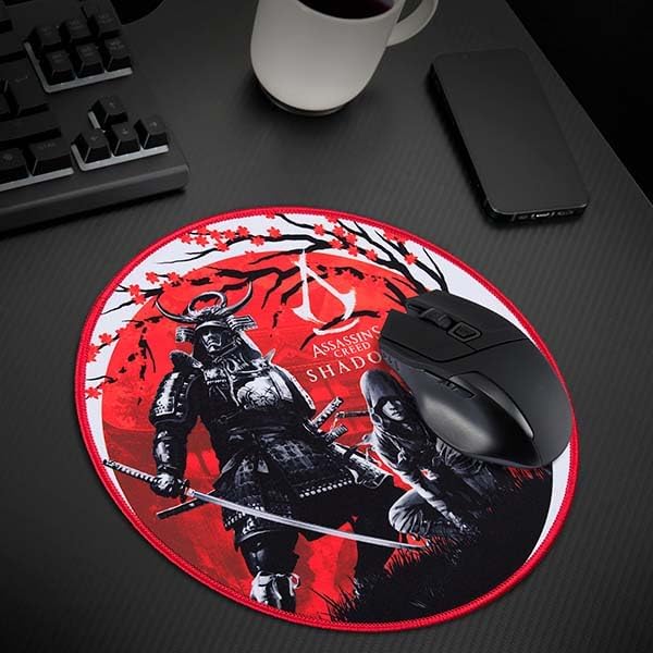 Subsonic Assassin's creed shadow Gaming mouse pad Officially licensed Assassin's Creed desktop mouse pad gift 30 cm