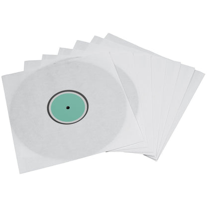 Hama Binnenhoezen voor vinylplaten, 10 stuks (met transparant kijkvenster) vinyl LP-hoes, beschermhoes