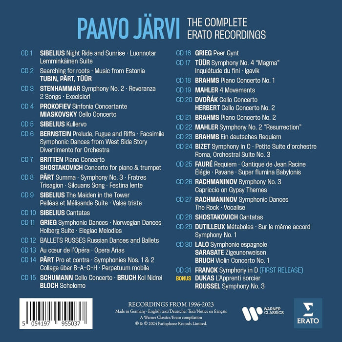 Paavo Järvi: The Complete Erato Recordings