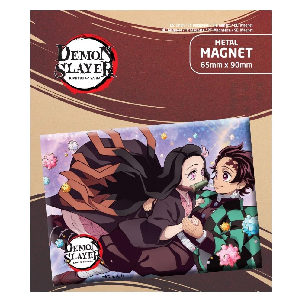 Popbuddies - Demon Slayer Kimetsu no Yaiba Tanjiro and Nezuko Fridge Magnet 6 x 9 cm