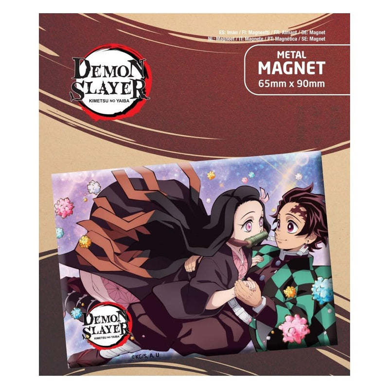 Popbuddies - Demon Slayer Kimetsu no Yaiba Tanjiro and Nezuko Fridge Magnet 6 x 9 cm
