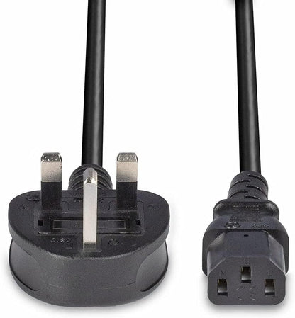 LINDY 10m UK Mains 3 Pin Plug to IEC C13 Power Cable