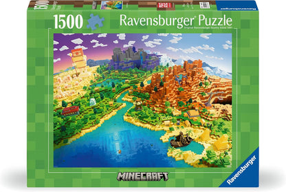 Ravensburger Puzzle 12000433 - World of Minecraft - 1500 Teile Minecraft Puzzle für Erwachsene und Kinder ab 14 Jahren
