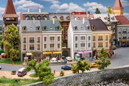 FALLER 231723 - Stadthäuserzeile Schubertstraße - Spur: N - Gebäude für Modelleisenbahnen - Maßstab: 1:160