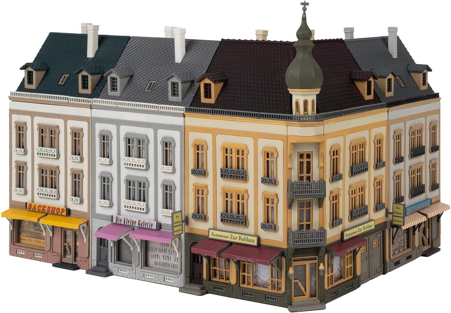 FALLER 231723 - Stadthäuserzeile Schubertstraße - Spur: N - Gebäude für Modelleisenbahnen - Maßstab: 1:160