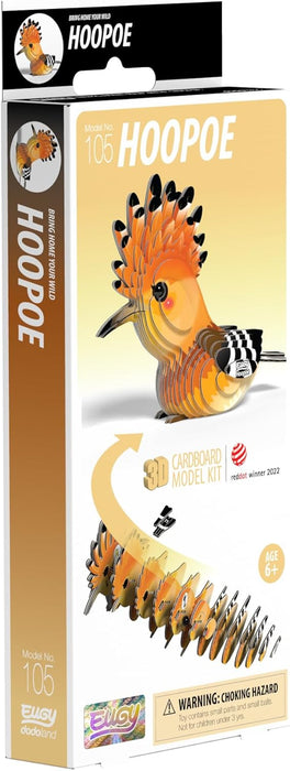 EUGY D5086 Hoopoe 3D Model Craft Kit