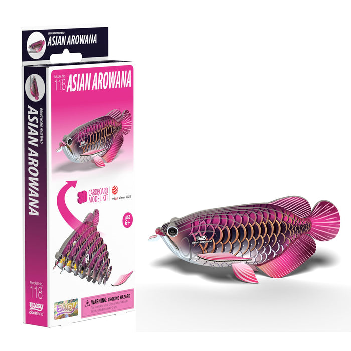 EUGY D5087 Asian Arowana 3D Model Craft Kit