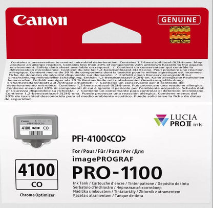 Canon PFI-4100CO Genuine Printer Ink Cartridge - High Performance & Fade Resistant Ink (1 x Chroma Optimizer Cartridge) - Compatible with imagePROGRAF PRO-1100