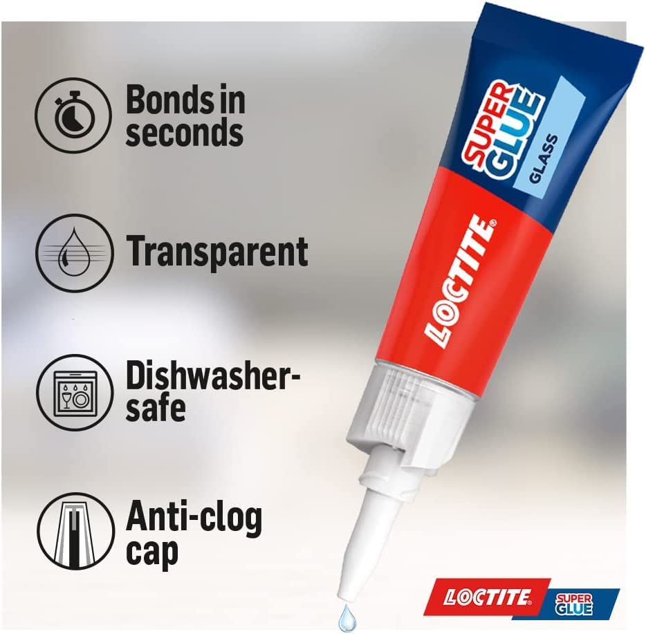 Loctite Glass Bond Super Glue 3g Transparent - 2979522