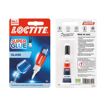 Loctite Glass Bond Super Glue 3g Transparent - 2979522