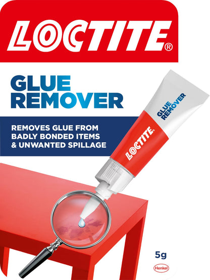 Loctite Glue Remover, Effective Adhesive Remover for Correcting Badly Bonded Items, Practical Sticker Remover for a Range of Surfaces, 1 x 5g Loctite Remover