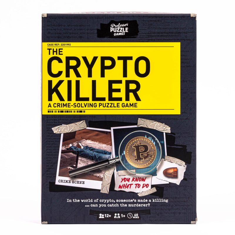 Professor Puzzle Crypto Killer: A Strategic Mystery Board Game for Ages 10 and Up