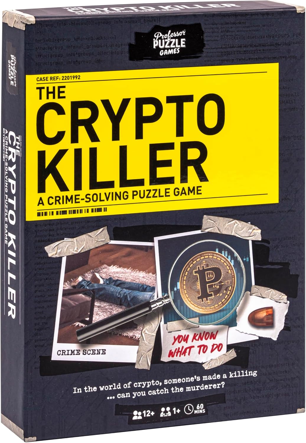 Professor Puzzle Crypto Killer: A Strategic Mystery Board Game for Ages 10 and Up