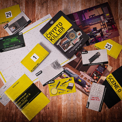 Professor Puzzle Crypto Killer: A Strategic Mystery Board Game for Ages 10 and Up