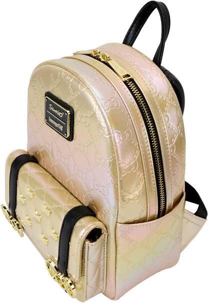 Loungefly Sanrio 50th Anniversary Metallic Gold Mini Backpack