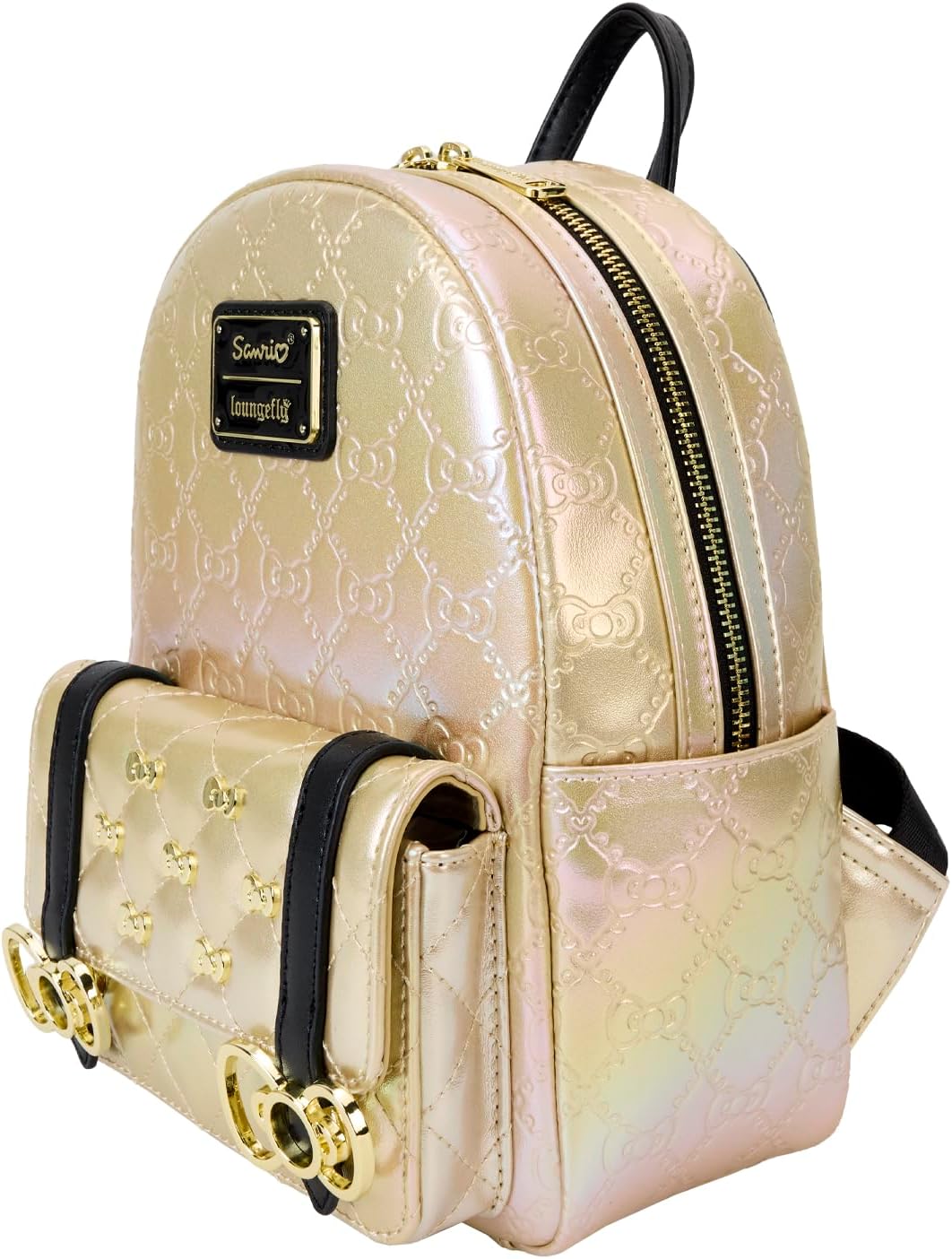 Loungefly Sanrio 50th Anniversary Metallic Gold Mini Backpack
