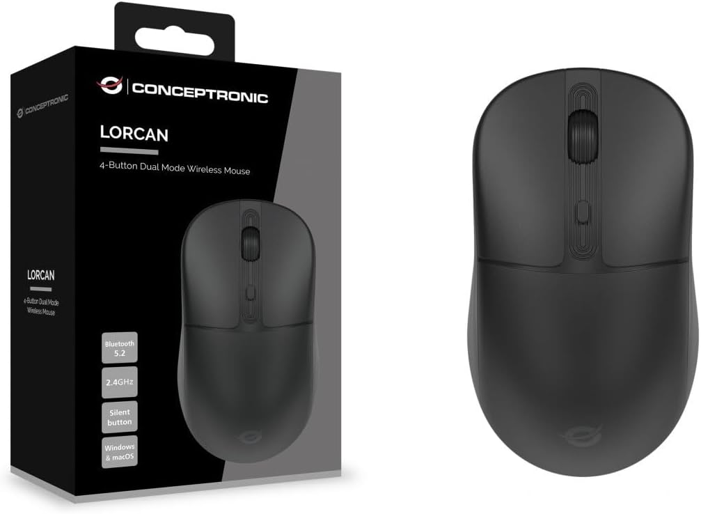 4-Button Wireless Mouse  Dual Mode