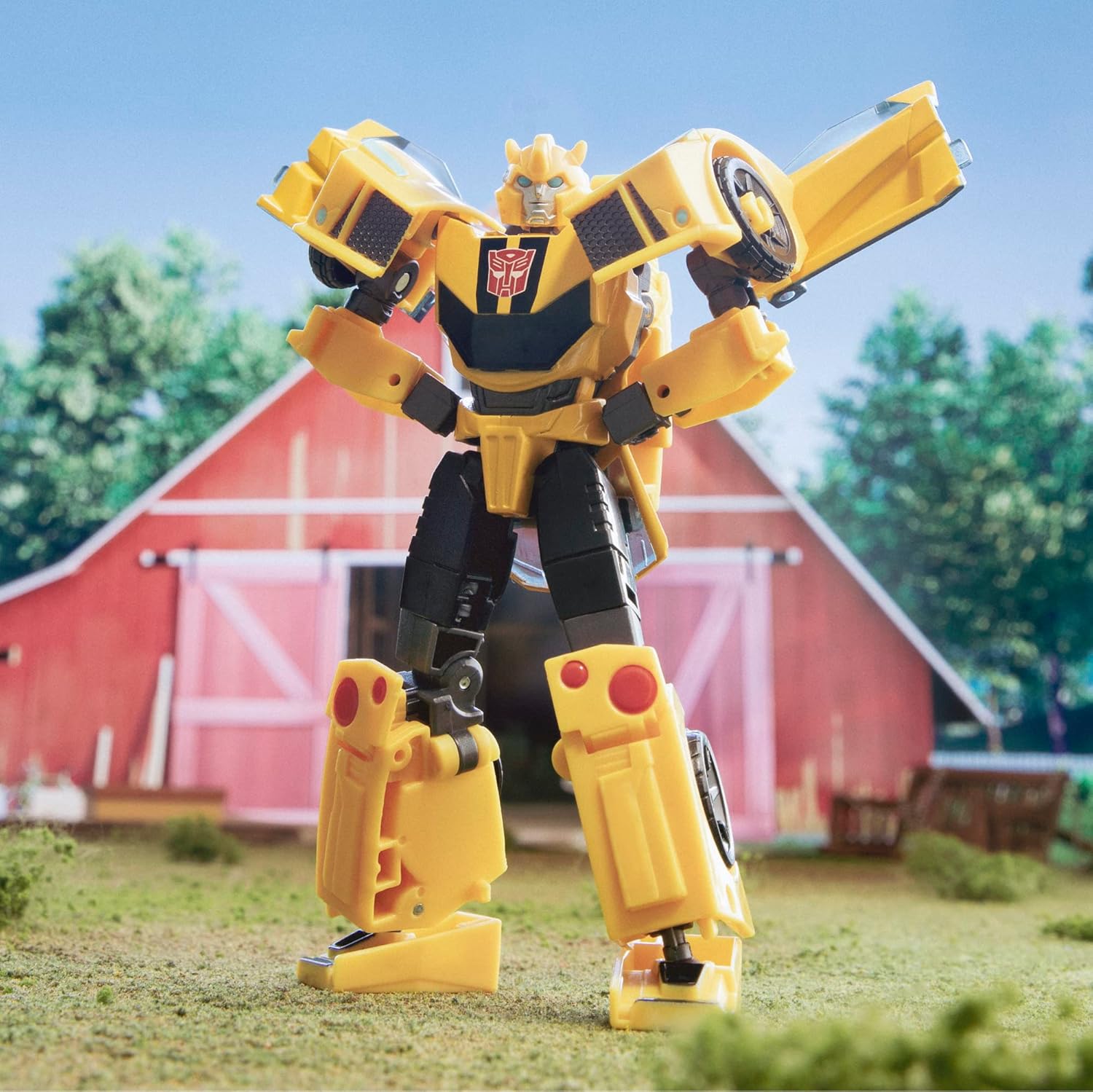 Transformers Toys EarthSpark Deluxe Class Bumblebee, 12.5-cm Action Figure, Robot Toys for Children Aged 6 and Up