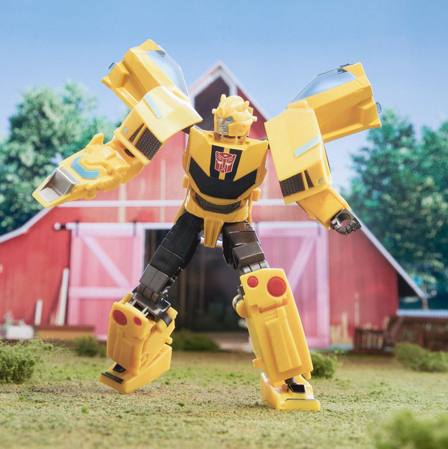 Transformers Toys EarthSpark Deluxe Class Bumblebee, 12.5-cm Action Figure, Robot Toys for Children Aged 6 and Up